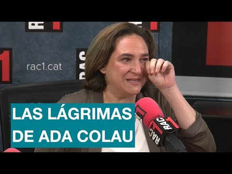 Ada Colau rompe a llorar en un programa de radio