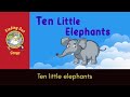 A song for children: Ten little elephants