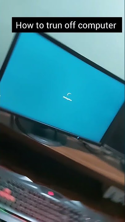 HOW TO TURN OFF COMPUTER #howto #computer #turnoff - YouTube