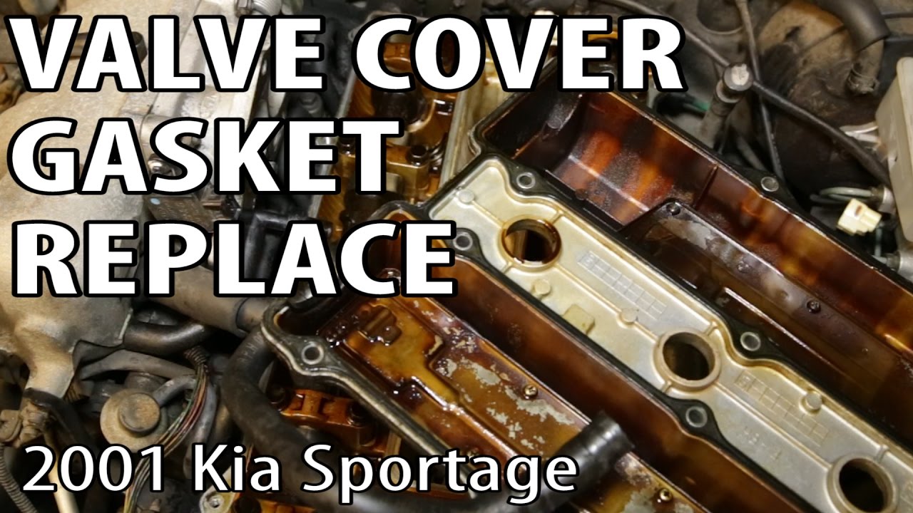 2001 Kia Sportage Oil Leak Valve Cover Gasket Repair DIY YouTube