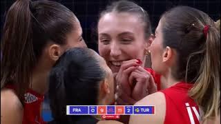 Highlight VNL 2024: Prancis vs Turki 0-3 |  Volleyball Nations League 2024 Women - Moji