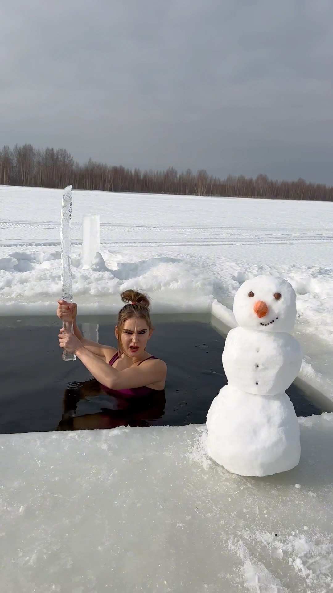 Ice samurai ??#icequeen #ice #winter #snowqueen #galkina_anechka