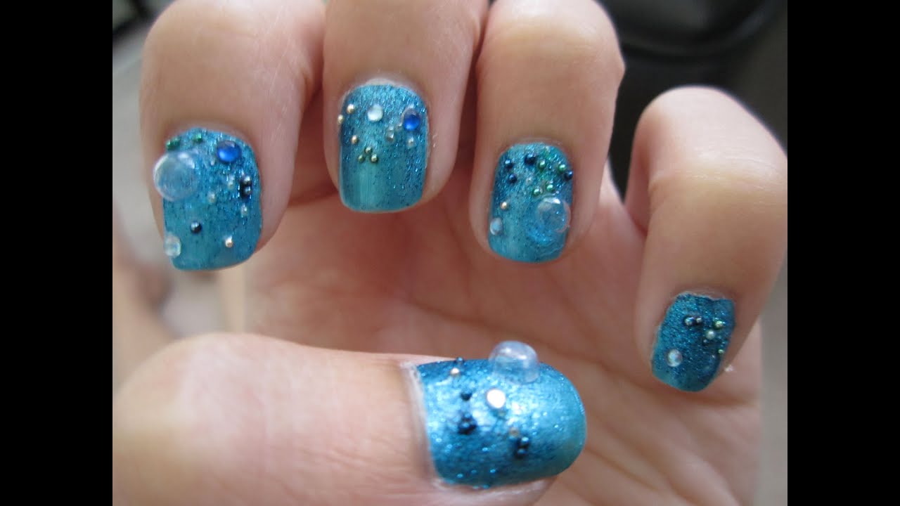 2. Step-by-Step Water Bubble Nail Art Tutorial - wide 3