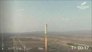 Blue Origin flight: Re-watch the launch as Bezos and crew soar into space