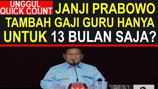 Viral! Prabowo akan tambah gaji guru sertifikasi dan non sertifikasi 2 juta hanya selama 13 bulan?