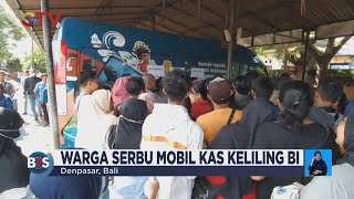 Warga Denpasar Bali Berebut Tukar Uang Baru di Kas Keliling BI