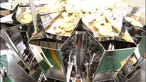 Super Fast 14 Head Multihead Weigher Demo –120x 12g of Crisps Per Minute