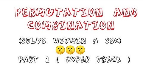 PERMUTATION AND COMBINATION  (P AND C) SHORTCUT//TRICKS FOR NDA/JEE/AIRFOCRE GROUP X/ CLASS 11 NCERT