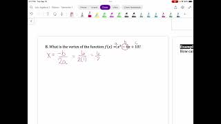 Alg 2: 2-2 Part 1 Notes