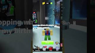 I will stop when it says my birth month#robloxshorts