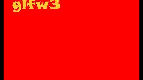 How to code C++ glfw Window