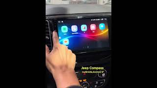 JEEP COMPASS MULTIMIDIA ANDROID 9 COM 4GB RAM, CARPLAY E ANDROID AUTO #jeep #jeepcompass