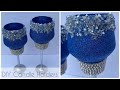 DIY Blue Candle Holders | Beebeecraft.com DIY