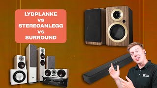 Er Lydplanke, Stereoanlegg eller Hjemmekino rett for deg?  // Forklart på 2 minutter