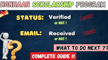 Honhaar Scholarship Status is Verified or NOT ?| What to do next ? | Honhaar Scholarship updates