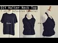 How To Cut A T Shirt Into A Halter Top