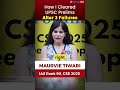 3 Failures, Still Became IAS– How Maurvie Tiwari Finally Cracked UPSC Rank 90