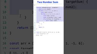 Two Number Sum | Nested for-loop | Time Complexity | Learn in Tamil #LiT #shorts