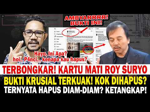Exposed! Roy Suryo's Dead Card! Crucial Evidence Revealed, But Was It Deleted?