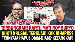 Terbongkar! Kartu Mati Roy Suryo! Bukti Krusial Terkuak, Malah Dihapus?