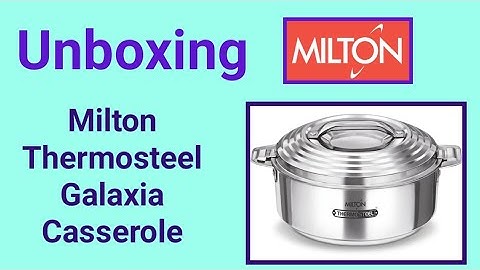 MILTON Thermosteel Galaxia Casserole 2500 ml, Miltan Hot Pot