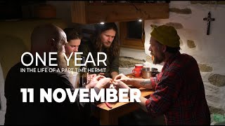 One Year in the Life of a Part Time Hermit - November - Of trading rusted metal for wood shingles