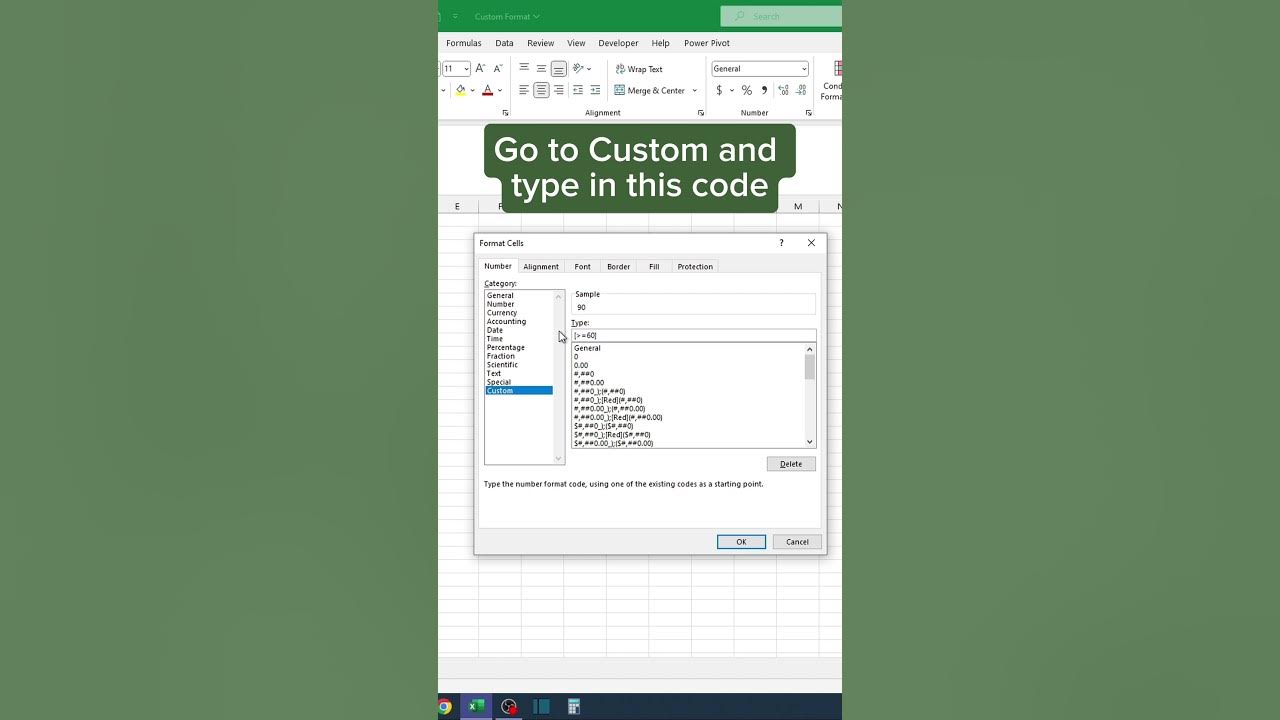 Custom format in excel excel youtube