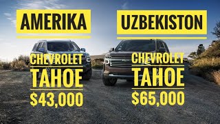 AMERIKADA CHEVROLET MOSHINALARI UZBEKISTONDAN ARZON...