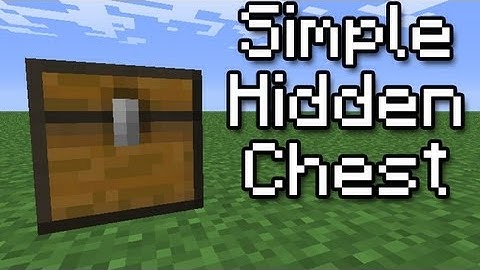 [Minecraft Tutorial] Simple Hidden Chest