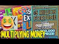 Multiplying MONEY 💰 2X $50 $5 Million Fortune 🔴 $180 TEXAS LOTTERY Scratch Offs