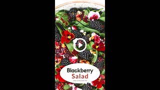 Easy Spinach and Blackberry Salad