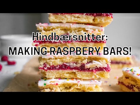 Making raspberry bars aka Hindbærsnitter!