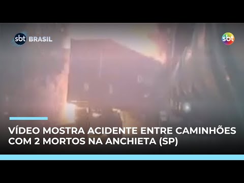 Video video-mostra-acidente-com-4-caminhoes-na-rodovia-anchieta-2-motoristas-morreram-sbt-brasil