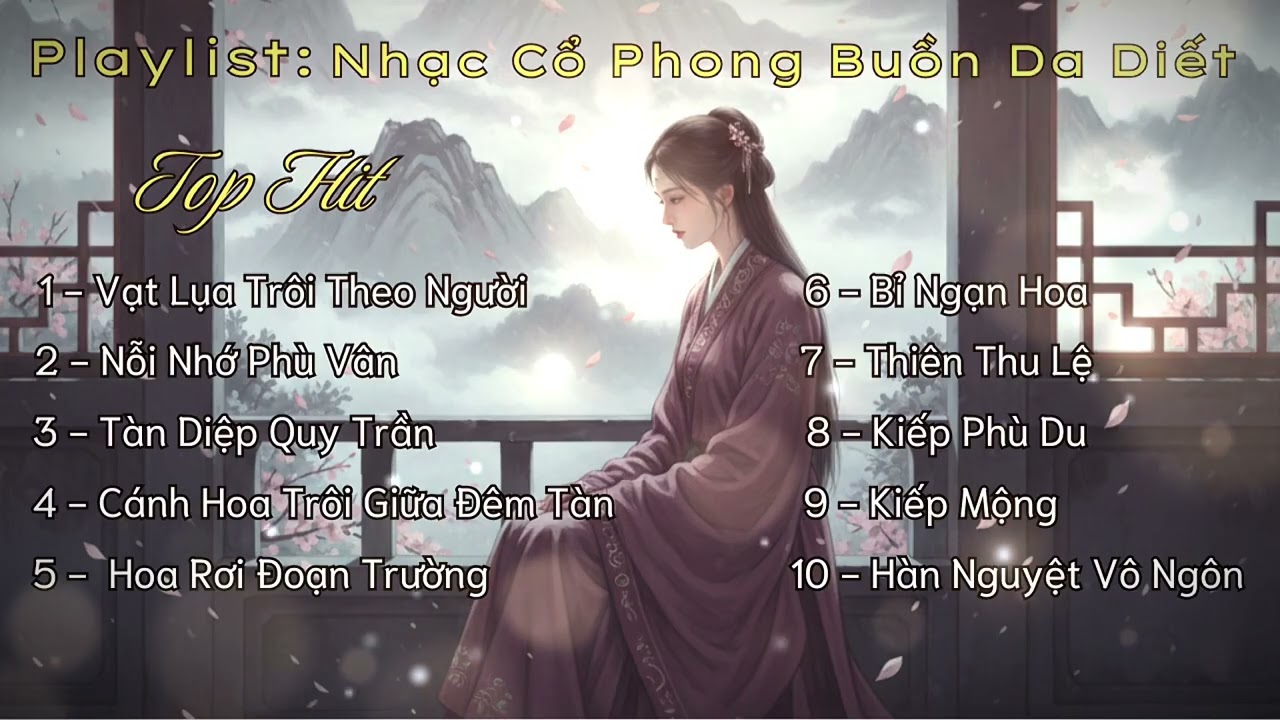 Nhạc Cổ Phong Buồn Da Diết | Tuyển Tập Playlist Nhạc Hoa Lời Việt Buồn Tâm Trạng | Diệp Phong Sương