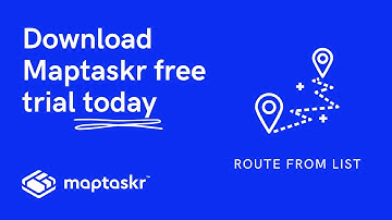 Maptaskr - Route from List