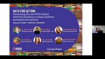 Data for Action: Using the Global Nutrition Database to Shape Healthier Food Policies
