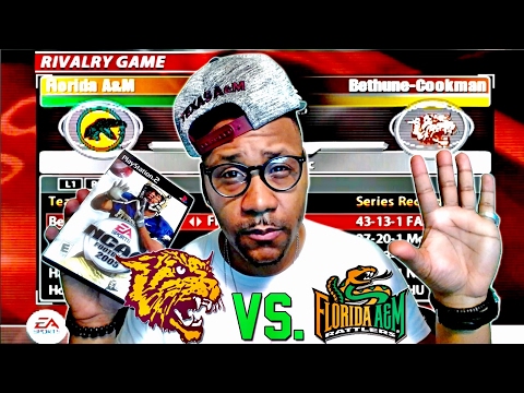 NCAA Football 2005 ?  HD PS2 | Bethune-Cookman vs. Florida Au0026M | Florida Classic Face-Cam Gameplay!