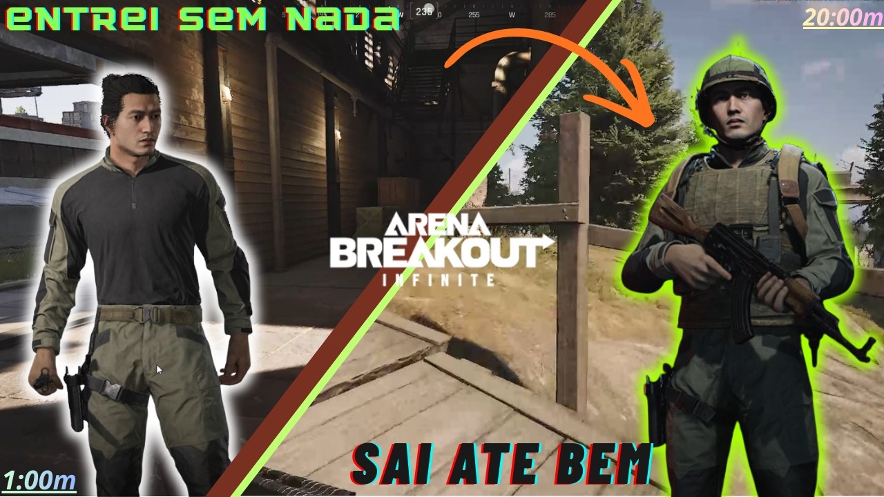 Indo so de faca e voltando com um bom loot no Arena Breakout: Infinite