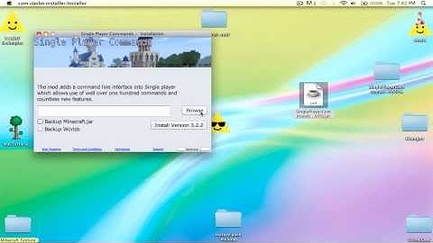 Minecraft: How to Install The Single Player Commands Mod- Mac- 1.3.2