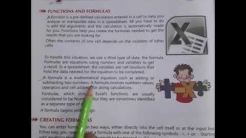 Class-8-Computer-Ch-2- Formulas and Functions in MS-Excel