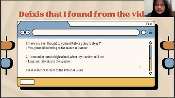 An Analysis Deixis in A Video