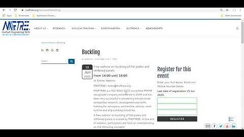 Free webinar on Buckling of flat plates and stiffened composite panels