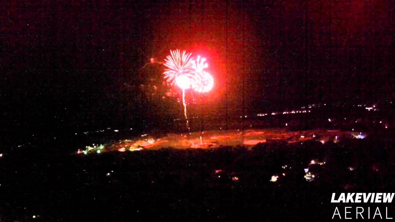 Lacey Fireworks Aerial Video YouTube