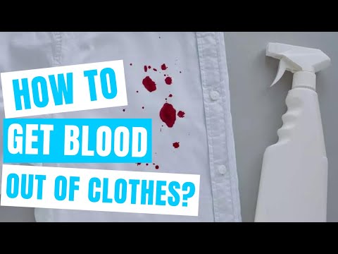 How to GET BLOOD OUT of clothes?  DON'T use hot water to remove
