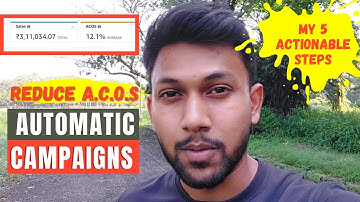 REDUCE ACOS for Automatic Campaigns with these 5 TIPS - Amazon FBA Advertising Optimisation