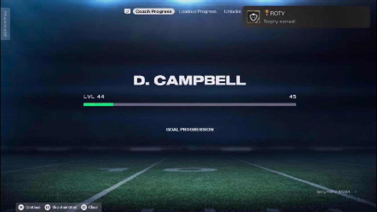 Madden NFL 26 ROTY Trophy