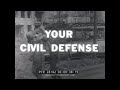 COLD WAR NUCLEAR DEFENSE / NORAD HISTORIC FILM "YOUR CIVIL DEFENSE" 28182