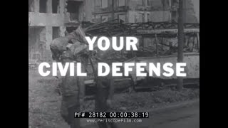 COLD WAR NUCLEAR DEFENSE / NORAD HISTORIC FILM "YOUR CIVIL DEFENSE" 28182