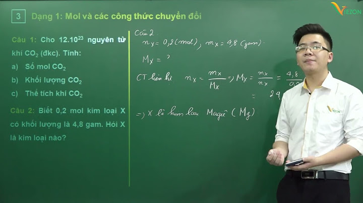 Giáo án hóa học lớp 8 bài mol năm 2024