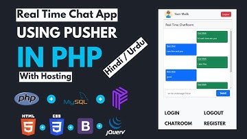 Chat App using PHP with MySQL & pusher library | php mini projects